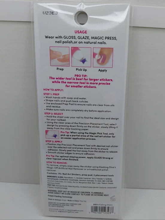 NWT Dashing Diva, Sally Hansen and Kiss Jewel Accent Nail Stickers for home mani - Picture 5 of 9